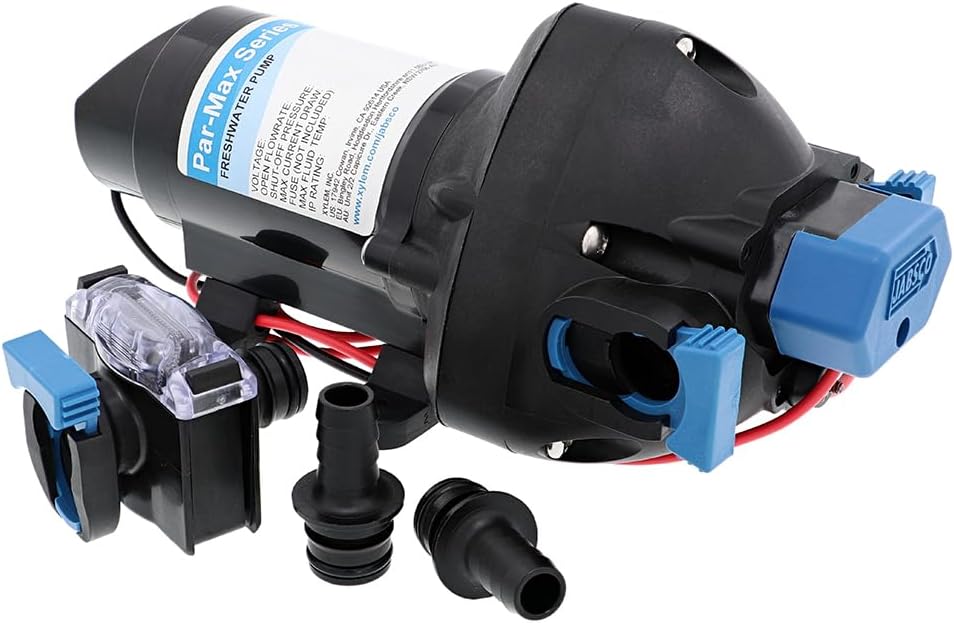 Jabsco 31395-2512-3A ParMax 3 Freshwater Delivery Pump | 12V, 3GPM, 25PSI shown on a plain background