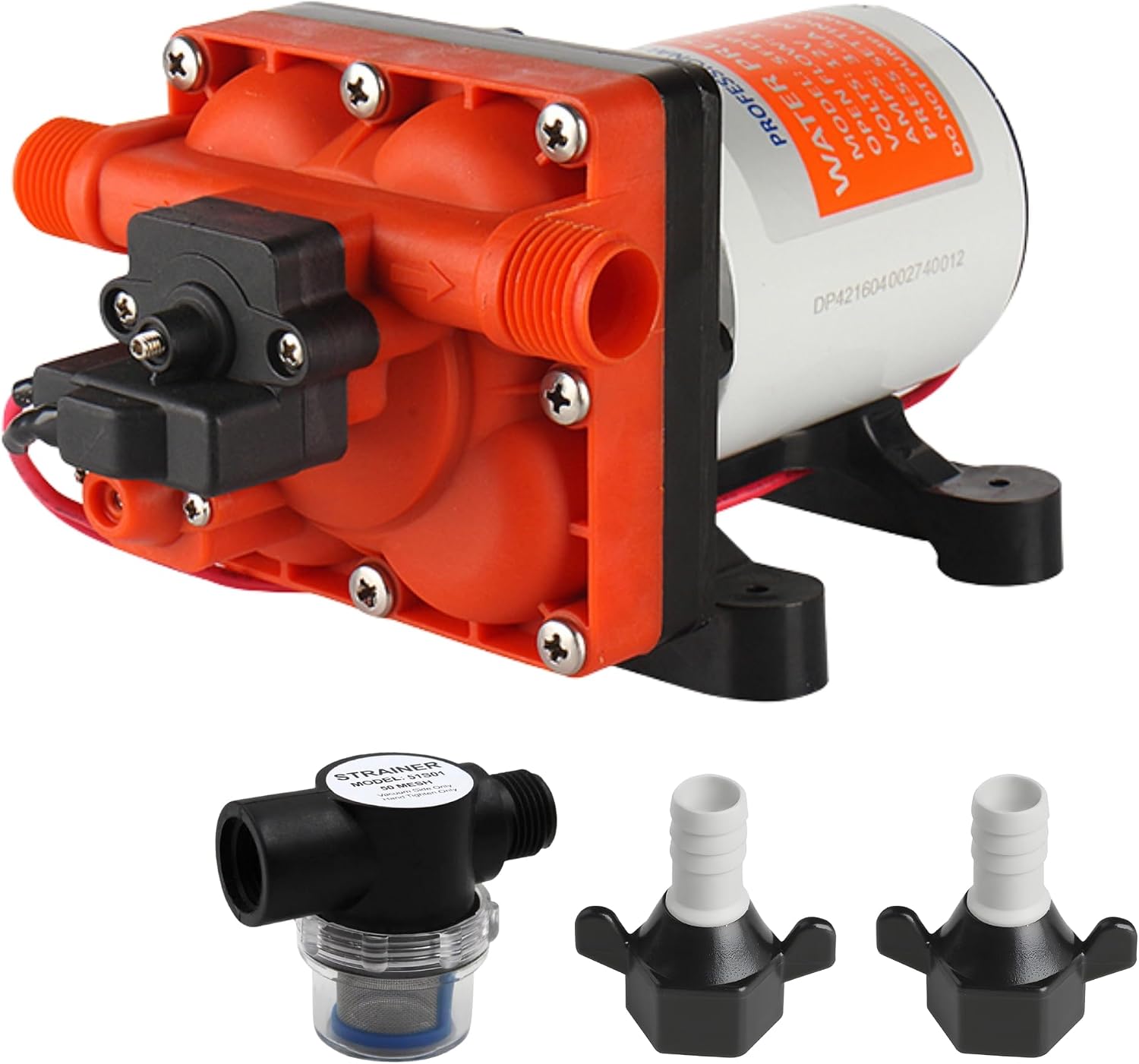 Seaflo 42 Series Diaphragm Pump with Bypass for Reduced Cycling 12V/24V 3.0GPM 55PSI (12 Volts) shown on a plain background